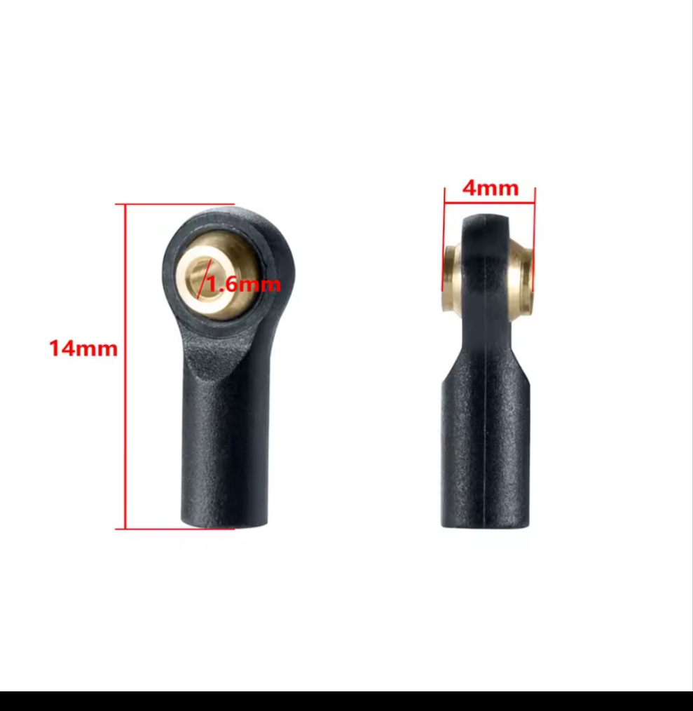 M1.4 Rod ends for m2 threaded links